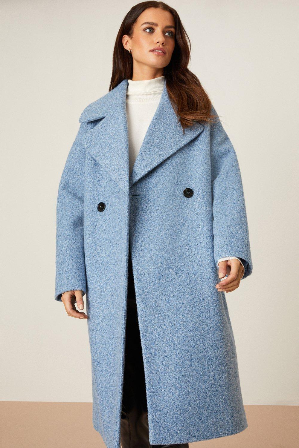 Jackets Coats Petite Oversized Boucle Coat Dorothy Perkins